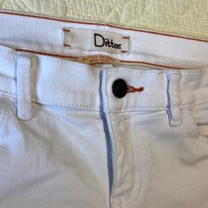 Dittos white denim super skinny jeans